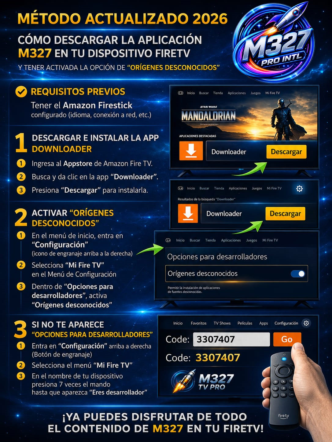 Como instalar la App en Fire Stick con Downloader